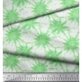 thumbnail image 2 of Soimoi Green Cotton Poplin Fabric Sparkle Tie-Dye Printed Fabric 1 Yard 42 Inch Wide, 2 of 3