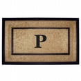 thumbnail image 1 of Nedia Home 18099P 22 x 36 in. Coir &amp; Rubber Frame Mat  Monogrammed P, 1 of 4