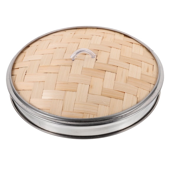 PAMINGONO Kitchen Bamboo Steamer Cover Stainless Steel For Outdoor BBQ 1Pcs