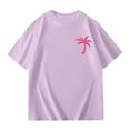 thumbnail image 1 of Hiiyo Big Girls Short Sleeve T Shirt Drop Shoulder Loose T-Shirt, Sizes 3-14, 1 of 5