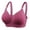 Purple, variant on Training Bra Women No Underwire Lactation Vest Bra Back Adjustment Yoga Running Bra Women Size Full Coverage Bra, Style 12597, 42C