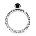 thumbnail image 2 of Black Agate Sterling Silver Antiqued Ring, 2 of 7
