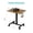 Black+Brown + Middle Column, variant on FENGFAN 26×19 Inch White Middle Column Adjustable Desk Gas Spring Lockable Casters 1 Pack
