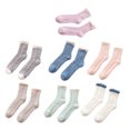 thumbnail image 6 of Mutmorningal Women's Winter Coral Fleece Tube Socks, 7 Pairs Mixed Colors, Ankle High Towel Floor Socks, 6 of 10