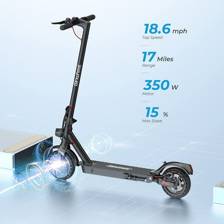 isinwheel S9Pro Electric Scooter, 350W Motor, Up to 17 Miles Range, Top Speed 18 MPH, 8.5 isinwheel S9Pro Electric Scooter, 350W Motor, Up to 17 Miles Range, Top Speed 18 MPH, 8.5