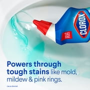 (6 pack) Clorox Toilet Bowl Cleaner Clinging Bleach Gel, Crisp Lemon, 24 fl oz