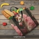 thumbnail image 5 of Easygdp Haired White Horse Bolsa Tote para Mujer, Bolso de Hombro para Trabajo, Playa, Viajes, Compras y Supermercado, 5 of 7