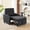 dark grey, variant on Sleeper Chair,Single Armchair Sofa with Pillow,Adjustable Backrest Modern Pull Out Couch Bed with USB Port Cup Holder Side Pocket,Dark Grey
