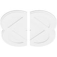 thumbnail image 2 of 36"OD x 1"ID x 14 1/4"C x 1"P Charlotte Architectural Grade PVC Contemporary Ceiling Medallion, Two Piece, 2 of 11