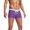 Purple, variant on Men's Fashionable Summer Solid Coloured Swimming Shorts with Compression Liner, Nylon Fabric, Quick Drying, Suitable for Swimming and Beach Activities