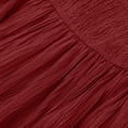thumbnail image 6 of QUNYINEY Long Womens Summer Dresses Sleeveless Boho A Line Sundress Pleated Loose Fit V Neck Casual Drawstring Dresses, 6 of 6