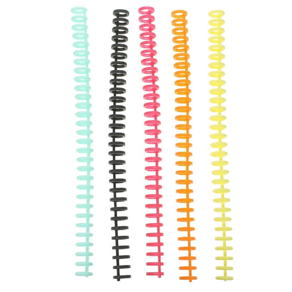 FUEENIRVA Multi-Color Plastic Spiral Binding Coils for Notebooks, 11-Pack Replacement Coils for Spiral Notebooks