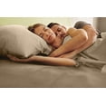 thumbnail image 7 of CGK Linens 100% Cotton 400 Thread Count Pillowcases Set of 2 - King Size Breathable & Soft Sateen Pillow Covers, Cream, 7 of 7