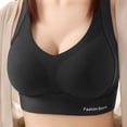 thumbnail image 3 of Bosfbaoi Women's V Neck Wireless Seamless Sports Bra, Medium Support Full Coverage Bra, Breathable Moisture Wicking Workout Bra with Fashion Sports Logo, 3 of 5