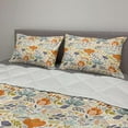 thumbnail image 2 of Botanical Comforter & Sham Bedding Set, Meadow Blossoms Opening Flower Petals Leaf Herbs Fragrance of Season Doodle, 3 pcs Duvet Set Microfiber Filling Quilt, 5 Sizes, Multicolor, by Ambesonne, 2 of 4