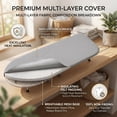 thumbnail image 6 of EZBY Tabletop Ironing Board with Foldable Iron Holder & Wall Mount Hook,Portable Folding Iron Board for Small Spaces, Carbon Steel Mesh with Heat Resistant Cover, Gray, 6 of 9