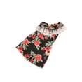 thumbnail image 3 of Kmbangi Girl?s Flower Oblique Shoulder Lace Trim Sleeveless Short Jumpsuit, 3 of 9