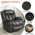 thumbnail image 6 of TEKAMON Large Power Lift Recliner Chair for Elderly with Heat and Massage Leather Electric Recliners Chair For Living Room with Cup Holders, Remote Control (Grey), 6 of 9