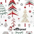thumbnail image 5 of Christmas Shower Curtain, Colorful Christmas Tree Shower Curtains for Bathroom, Red Green Winter Holiday Shower Curtain, Merry Christmas Xmas Pine Fabric Cloth Bath Decor Curtain, 72x72 Inch, 5 of 6