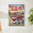 thumbnail image 2 of Be My Valentine's Ragdoll Truck Full of Love Flower Balloon Vertical Matte Canvas Poster Cat Lover Kitten Owner Gifts Idea Wall Art Home Decor - 02029, 2 of 5