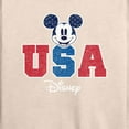 thumbnail image 3 of Disney - Americana - Mickey Usa - Women's Lightweight French Terry Long Sleeve Shirt, 3 of 5
