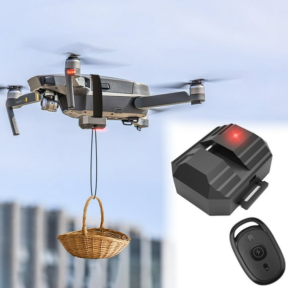 Lolmot Universel RC Drone Airdrop pour Drone Charge Utile Dispositif de Livraison Pêche Libération Système Scène de Mariage, Outil de Recherche et de Sauvetage (Capacité de 1,6 Livre)