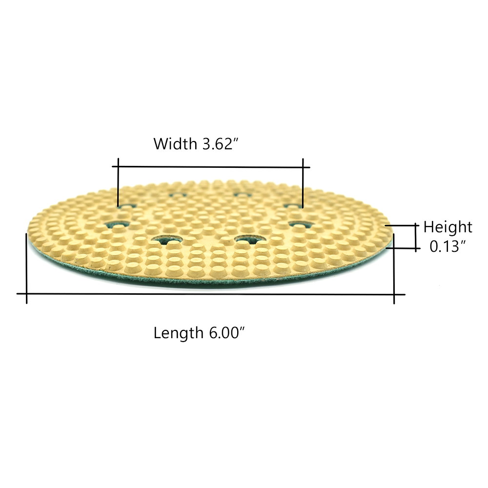 Specialty Diamond BRTD61500 1500 Grit 6" Thin Dry Pad for Orbital Sanders