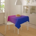 thumbnail image 6 of Rainbow Gradient Soft Tablecloth Square Dinng Table Covers for Kitchen & Table Linens 60" x 60", 6 of 8