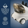 thumbnail image 5 of Full-Size Clothes Steamer - 1500W Power, 1.8L Water Tank, 60-Min Garment Steam, Iron Clothing, Adjustable Pole & Wheels for Easy Storage, Professional Standing Steamer for Clothes, White, 5 of 6