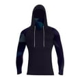 thumbnail image 3 of Havenx Mens Uv Protection Fishing Shirts Raglan Long Sleeve Hoodies with Mesh Visor Hooded Rapid Dry Shirt Rash Guard Fishing Casual Summer Lightweight Hiking Clothing,Black 2XL, 3 of 3
