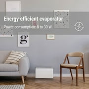 Stadler Form humidifier Oskar big, energy-saving evaporator, with automatic switch-off, night mode, for large rooms up to 1100 sq. ft., very quiet, black