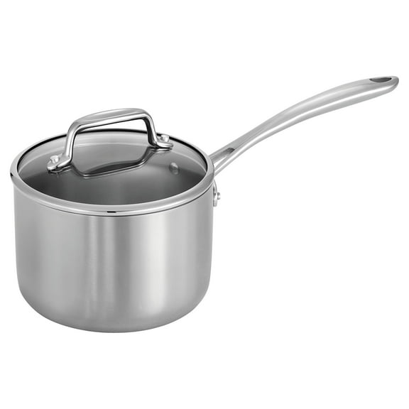 Tri-Ply Clad 2 Qt Covered Stainless Steel Sauce Pan