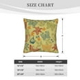 thumbnail image 4 of Bingfone Floral With Butterflies Linen Throw Pillow Covers Cushion Case Pocket Button Vintage Farmhouse Pillowcase For Sofa Couch Bed 16"X16", 4 of 9