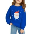 thumbnail image 5 of EnJoCho Kids Christmas Crewneck Sweatshirt - Retro Merry Xmas Long Sleeve Pullover with Bright Holiday Doodles for Boys & Girls, 5 of 6