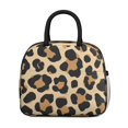 thumbnail image 2 of Obrewu Leopard Print Pattern Lunch Bag for Adult, Insulated, Leakproof, Oxford Cloth, 2 of 7