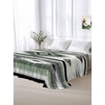 thumbnail image 5 of Sage Green Boho Twim XL Size Flat Sheet, Wrinkleproof & Fadeproof Cooling Flat Bed Sheet Only, Southwestern Ethnic Aztec Retro Geometric Breathable Soft Bedding Top Sheets 66 x 102 Inches, 5 of 8