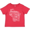 thumbnail image 3 of Inktastic Wisconsin State Word Salad Boys or Girls Toddler T-Shirt, 3 of 5