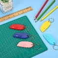 thumbnail image 3 of 12 Pack Mini Box Cutter Portable Mini Keychain Box Cutter with Auto Retractable Blade Pocket Utility Knives Small Letter Opener for Opening Packages, 3 of 5