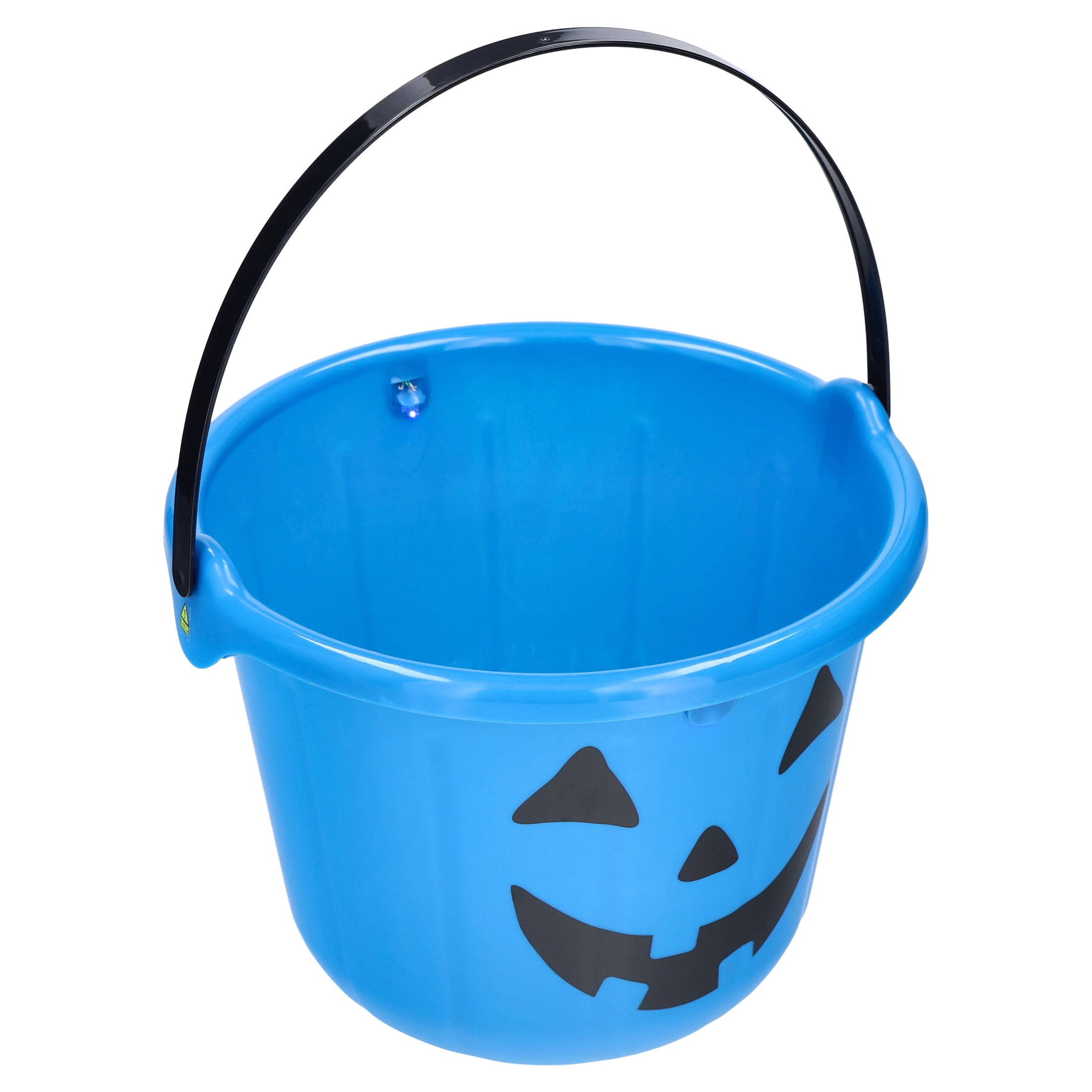 Light-Up Jack-o'-Lantern Trick-or-Treat Bucket, Blue, 6.5", Halloween by Way To Celebrate