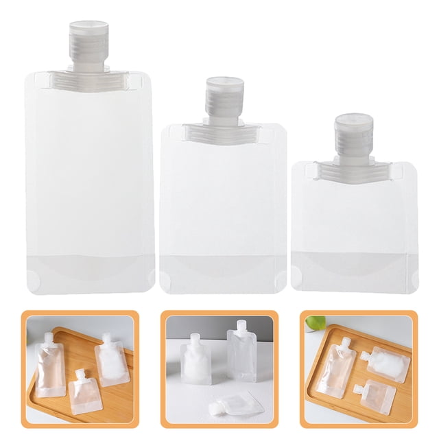 Moluckfu 30Ud Bolsa Para Cosméticos Viaje Transparente Mate Con Cierre Práctico Para Líquidos