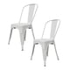 thumbnail image 1 of Set De 2 Silla Tolix Big Room KT9908 Metalicas Restaurante Comedor exterior blanco, 1 of 7