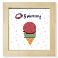 thumbnail image 1 of Été Swimng Sweet Ice Square Cadre Photo Mur Table Affichage, 1 of 3