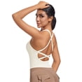 thumbnail image 7 of SKQIT Strappy Yoga Sports Bras for Women Padded Criss-Cross Back Tank Tops, 7 of 7