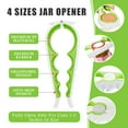 thumbnail image 4 of Jar Opener for Weak Hands, Seniors with Arthritis, 5 in 2 Multi Function Bottle Opener Lid Opener For Arthritic Hands with Non Slip Rubber Jar opener Gripper Pad,Green, 4 of 7