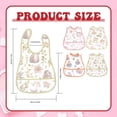 thumbnail image 3 of Mess Proof Baby Bibs for Eating, Waterproof Toddler Bibs for 2-4 Years, Soft Machine Washable Sleeveless Baby Smock Bib, Reusable Weaning Apron for Feeding Bib with Food Catcher, Bunny, 3 of 5