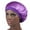 Purple, variant on Satin Sleep Cap for Women Adjustable Elastic Night Bonnet with Wide Band Soft Comfortable Hair