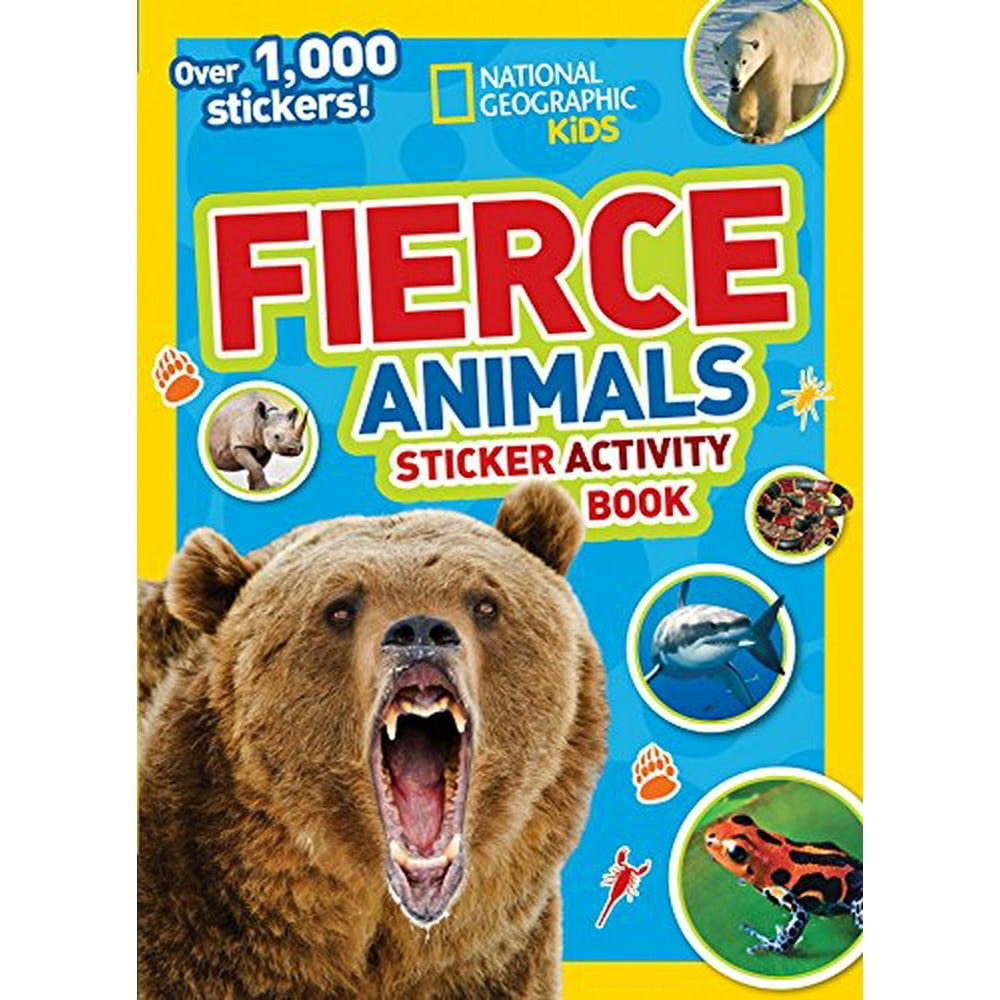 Ng Sticker Activity Books National Geographic Kids Fierce Animals