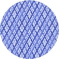 thumbnail image 1 of Ahgly Company Machine Washable Indoor Round Transitional Blue Ribbon Blue Area Rugs, 3' Round, 1 of 7