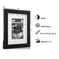 thumbnail image 5 of Kiera Grace Black Langford Matted Photo Frame, 5 of 7