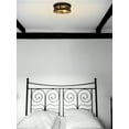 thumbnail image 4 of SYLVANIA Wellsley Vintage LED Fixture, Flush Mount with 2 Edison Light Bulbs Included, 4 of 6